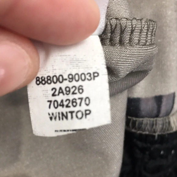 One World Wintop Velour Black Floral Tie Dye Fringe Cardigan Womens Large Fringe - Picture 8 of 11